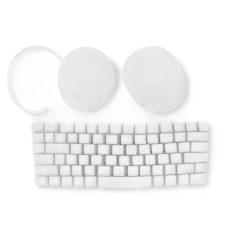 Pebble-Model-Keyboard-and-Mouse-PNG-Image-for-Enhanced-Design-Projects