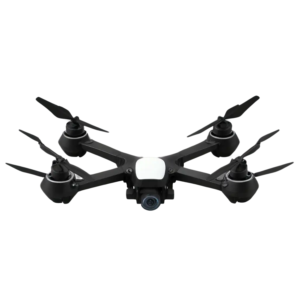 Advanced-Black-and-White-Drone-PNG-Image-for-HighQuality-Visuals