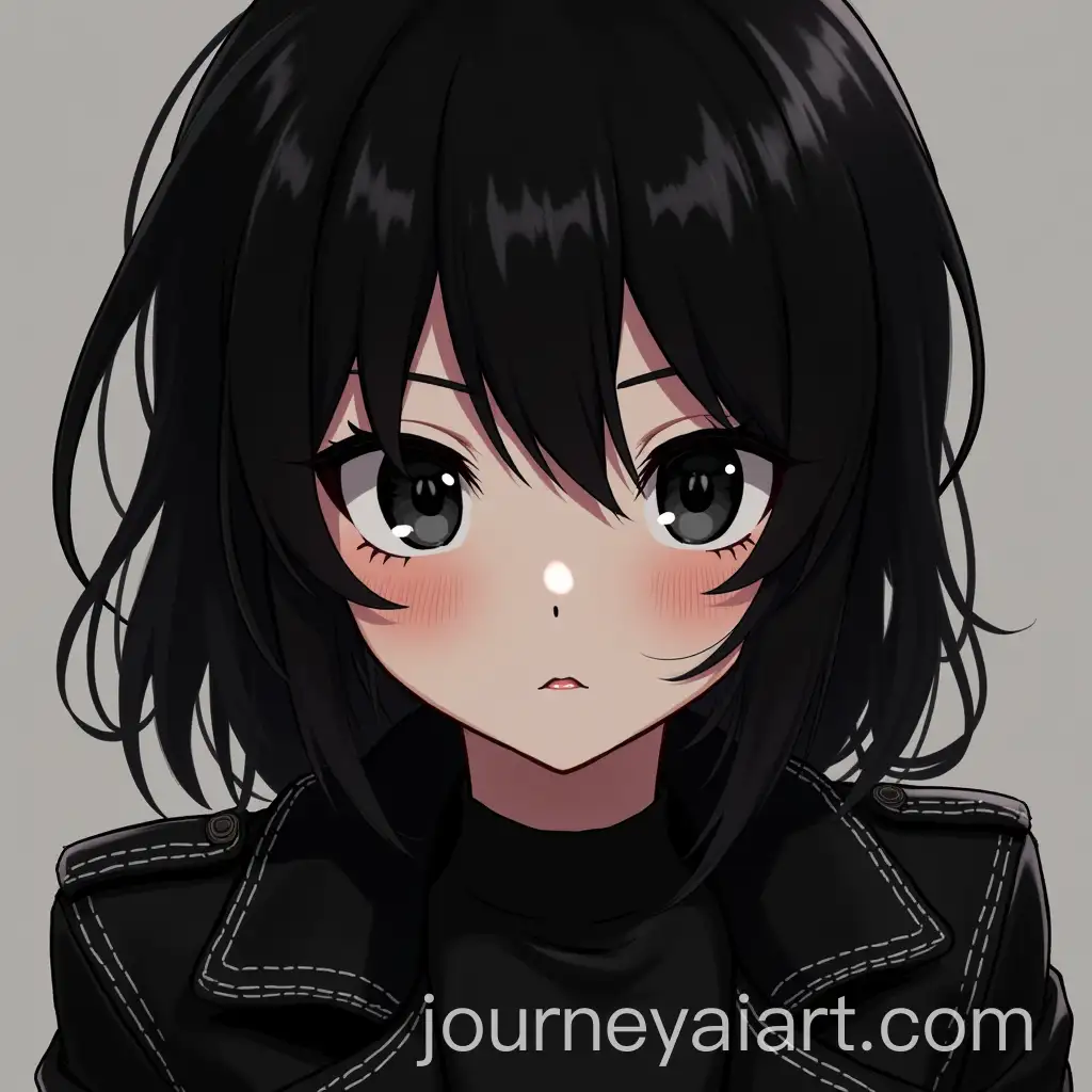 Anime-Girl-with-Black-Hair-and-Leather-Jacket-in-Dark-Style