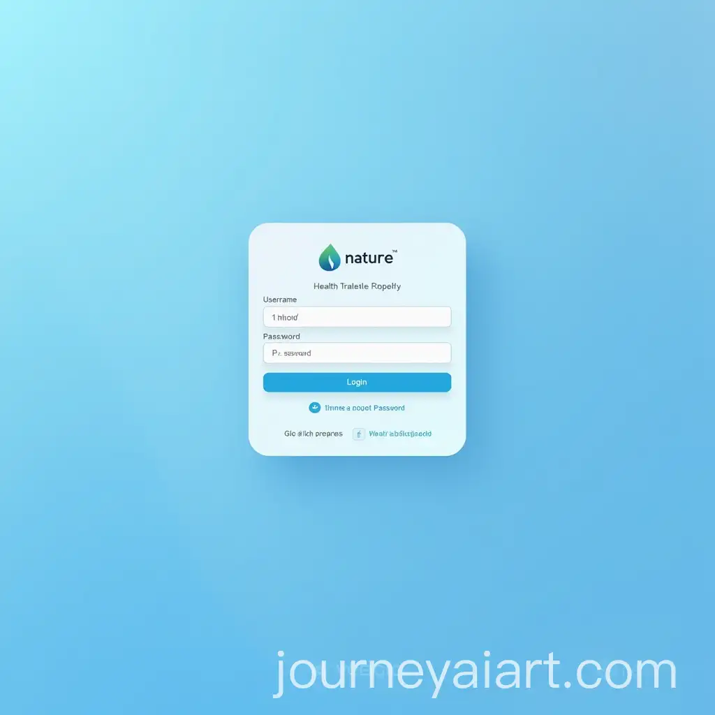 Minimalist-Health-Tracking-App-Login-Page-Design-with-NatureInspired-Background