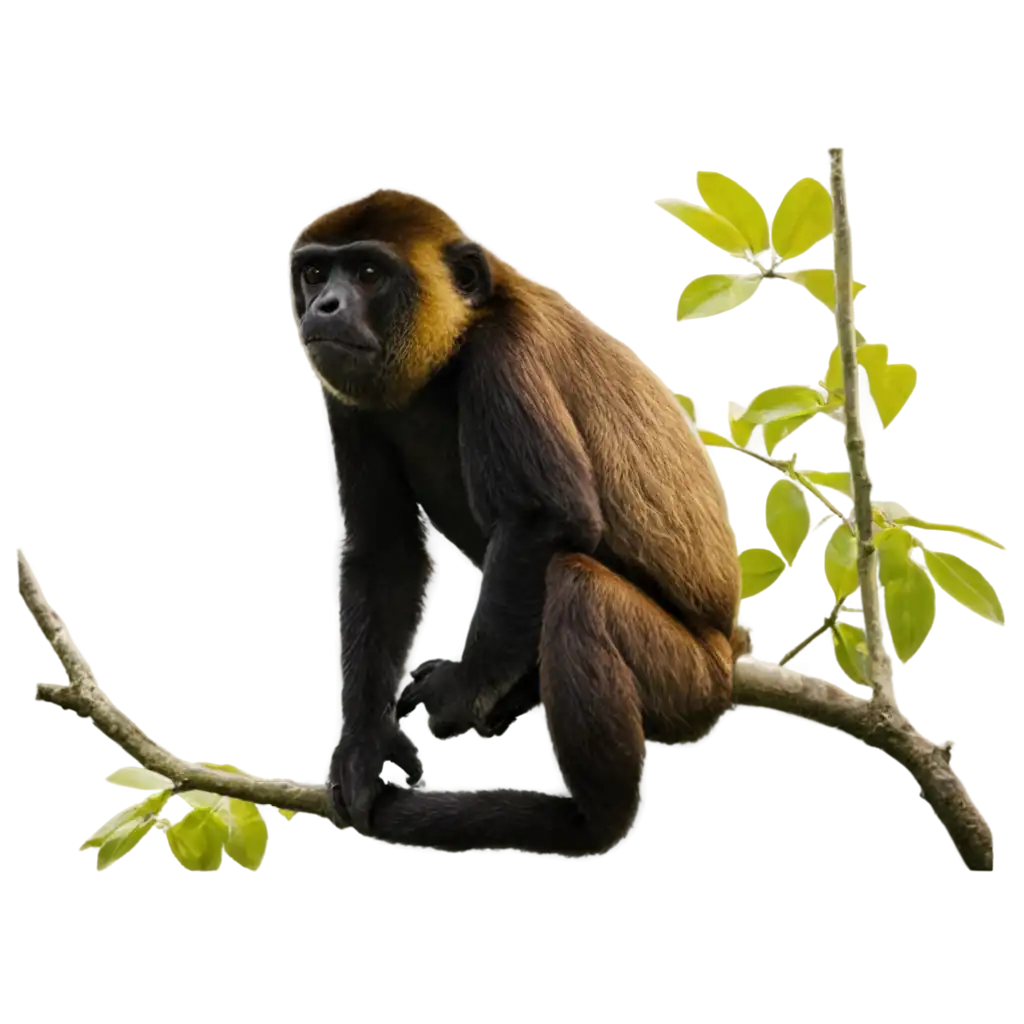 Howler-Monkey-PNG-Image-Capturing-the-Majesty-of-Central-American-Wildlife