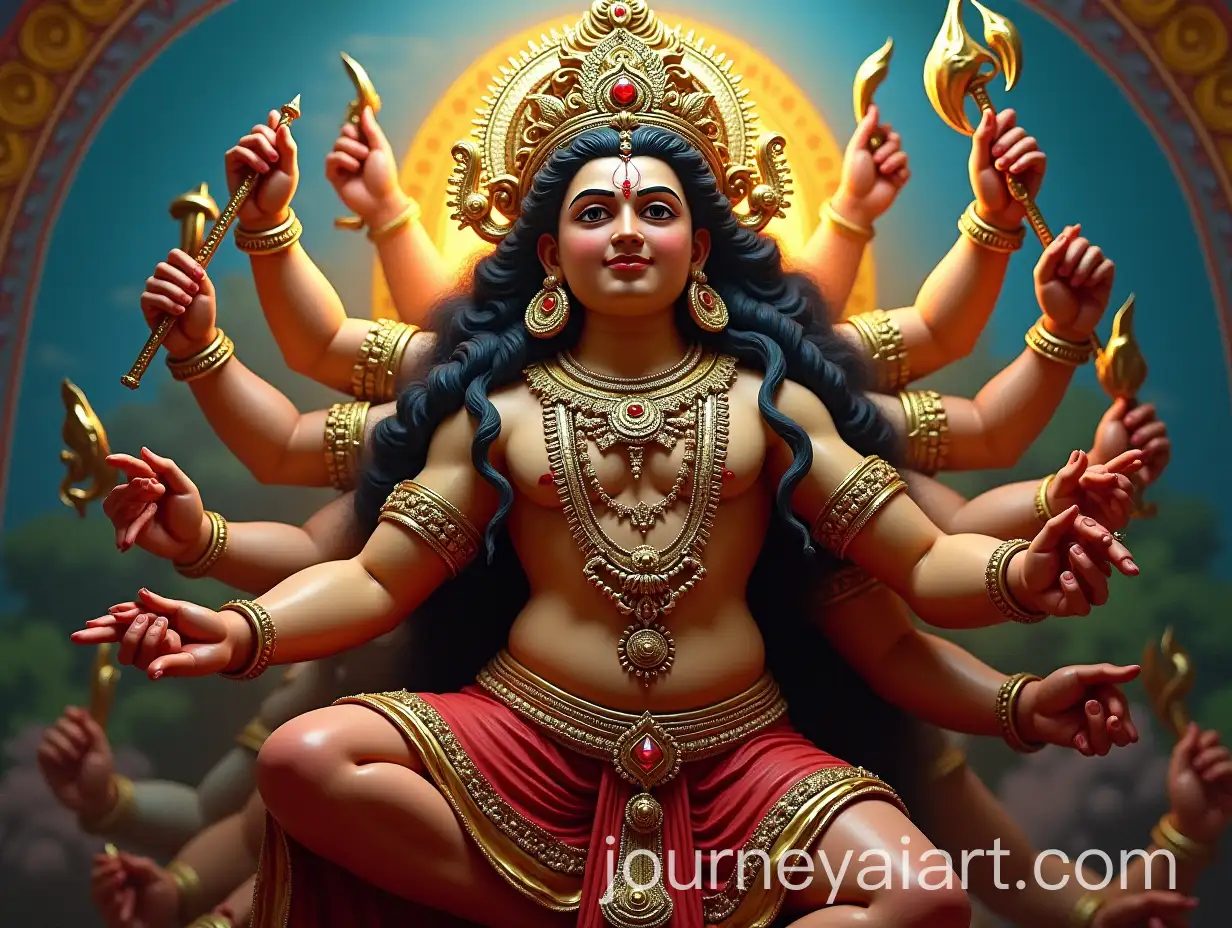 Hindu-God-Dakshinamurthy-Standing-in-Peaceful-Posture-with-Divine-Aura