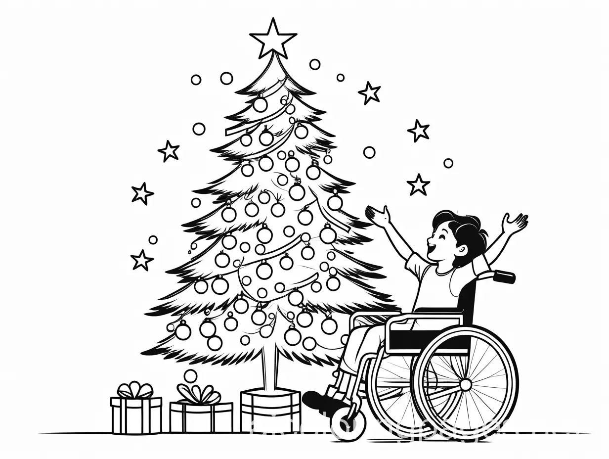 Child-in-Wheelchair-Decorating-Christmas-Tree-Joyful-Holiday-Activity