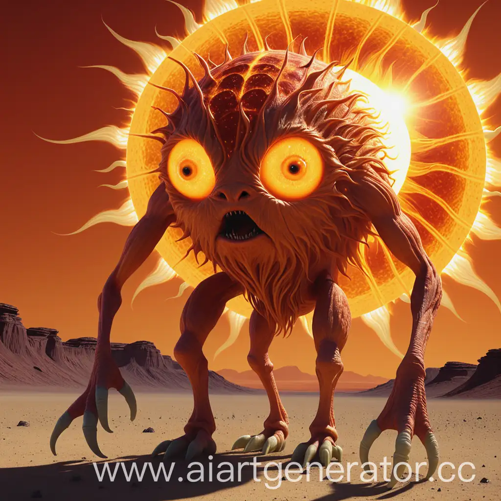 Fiery-Sun-Creature-Fantasy-Art