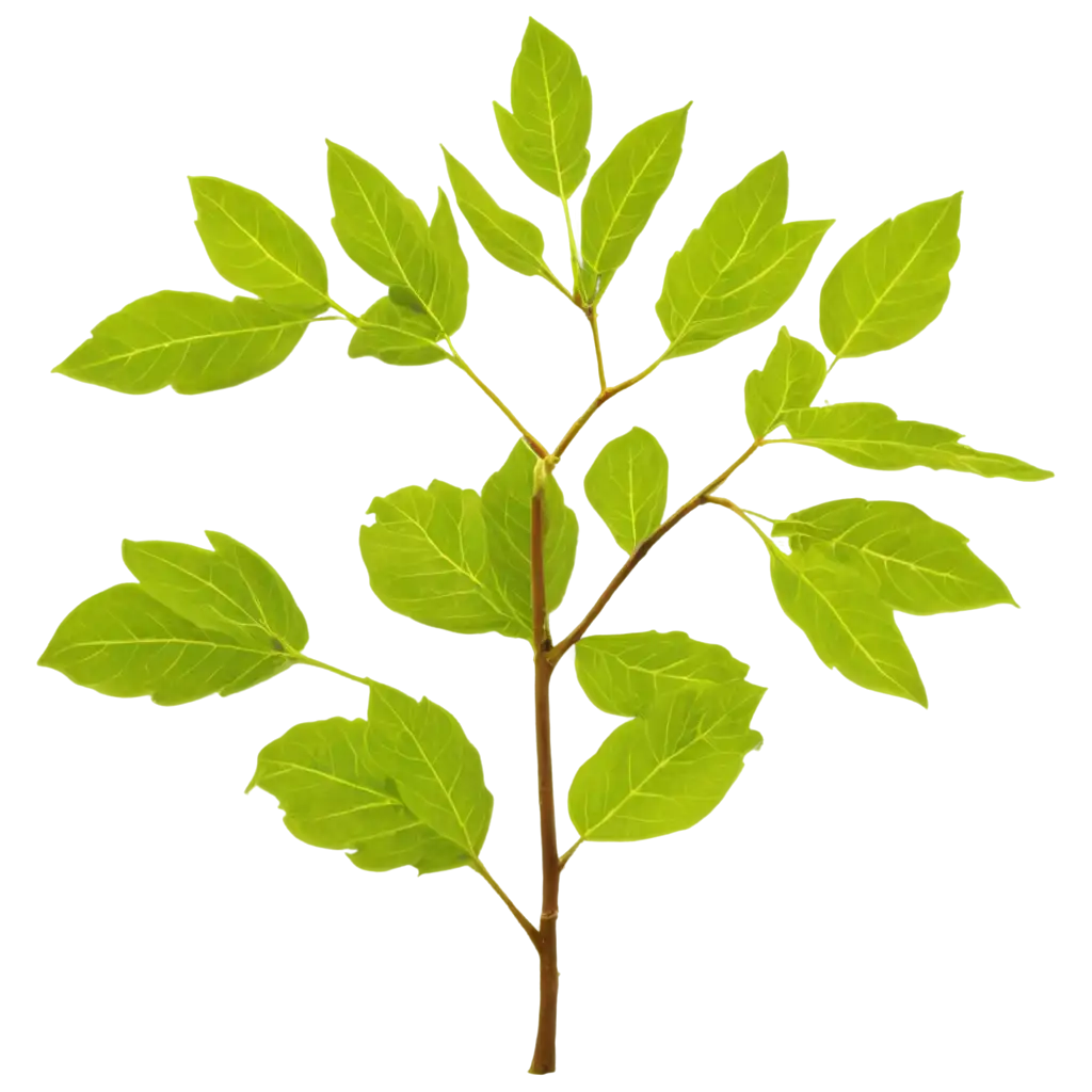 Tree-Branch-with-Many-Leaves-PNG-Image-High-Quality-and-Transparent-Background-for-Versatile-Use
