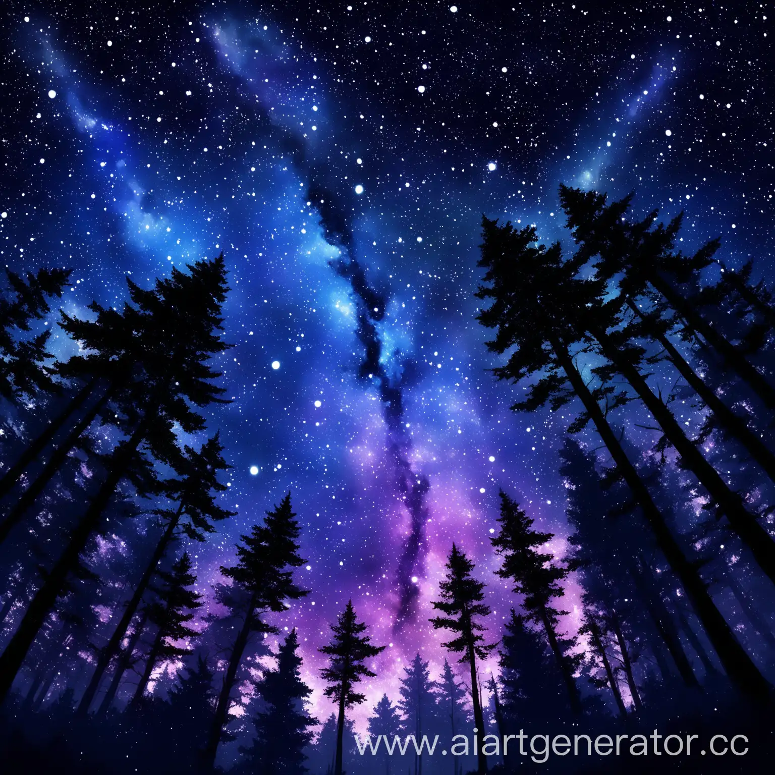 Enchanted-Forest-Under-Galaxy-Night-Sky