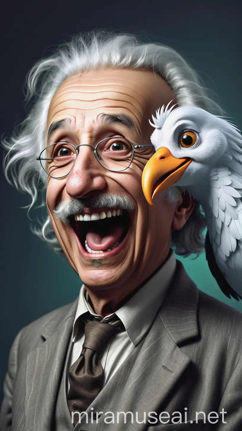 Eccentric AI Professor and Bird Einsteinlike Developer and Bird Language Translator