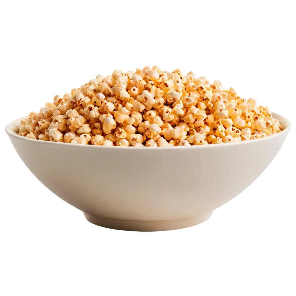 Caramel-Popcorn-PNG-Image-with-Golden-Brown-Glossy-Coating-High-Resolution-Floating-Food-Photography