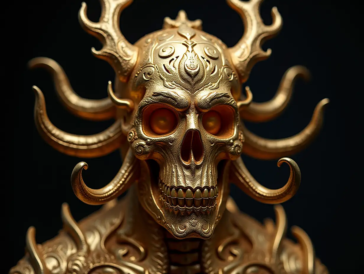 Cyber Totenkopf from Glass-Gold-Wood Mythological