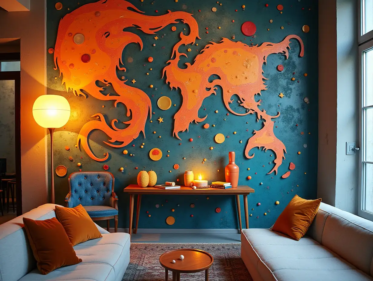 Surreal abstract decoration