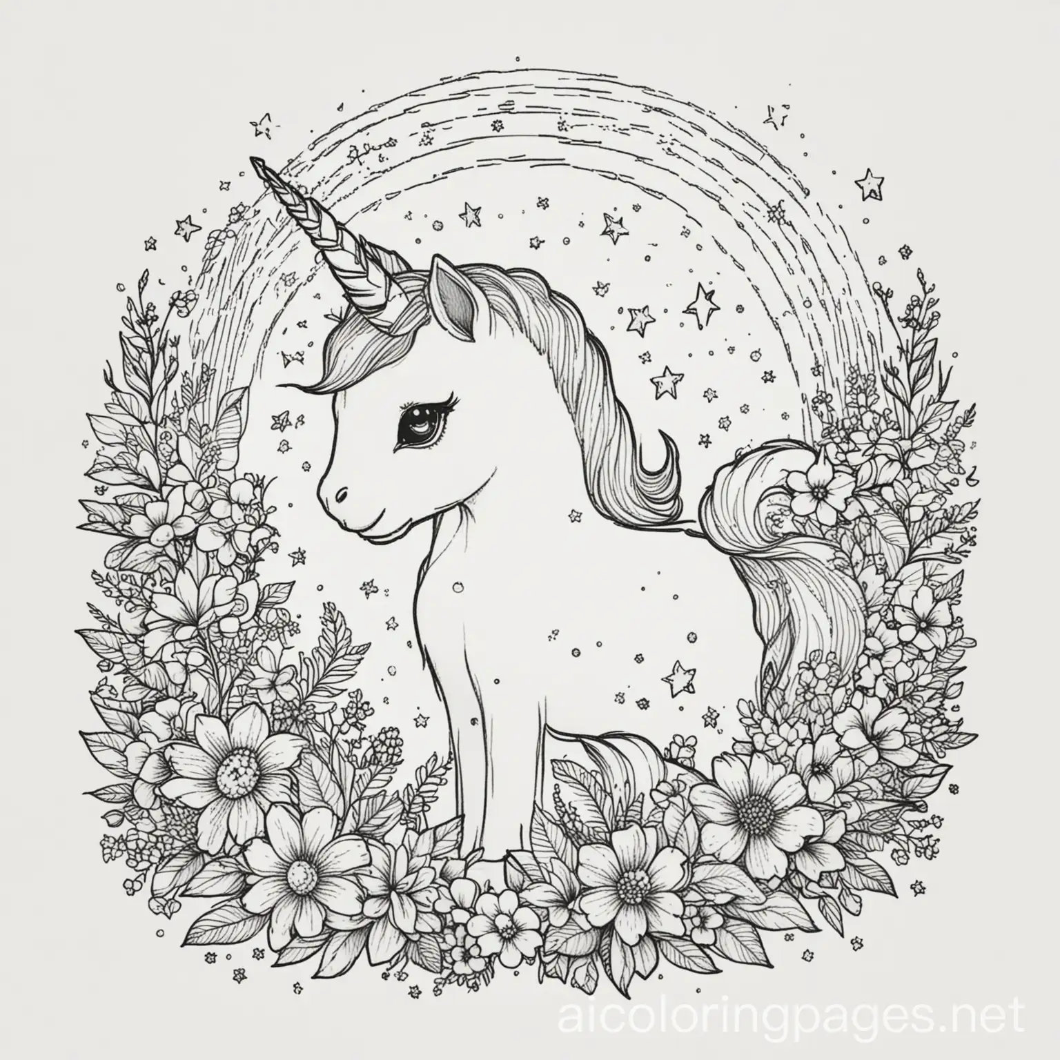 Mystical-Cat-and-Unicorn-in-a-Rainbow-Garden