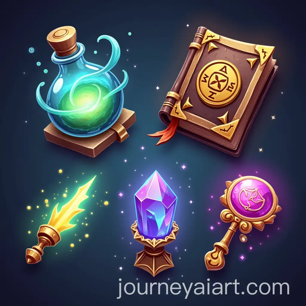 Magical-Objects-Set-for-Match3-Game-in-Wizarding-Style