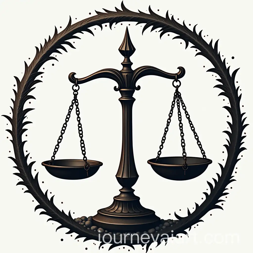 Logo-Design-Featuring-Scales-and-Circular-Frame