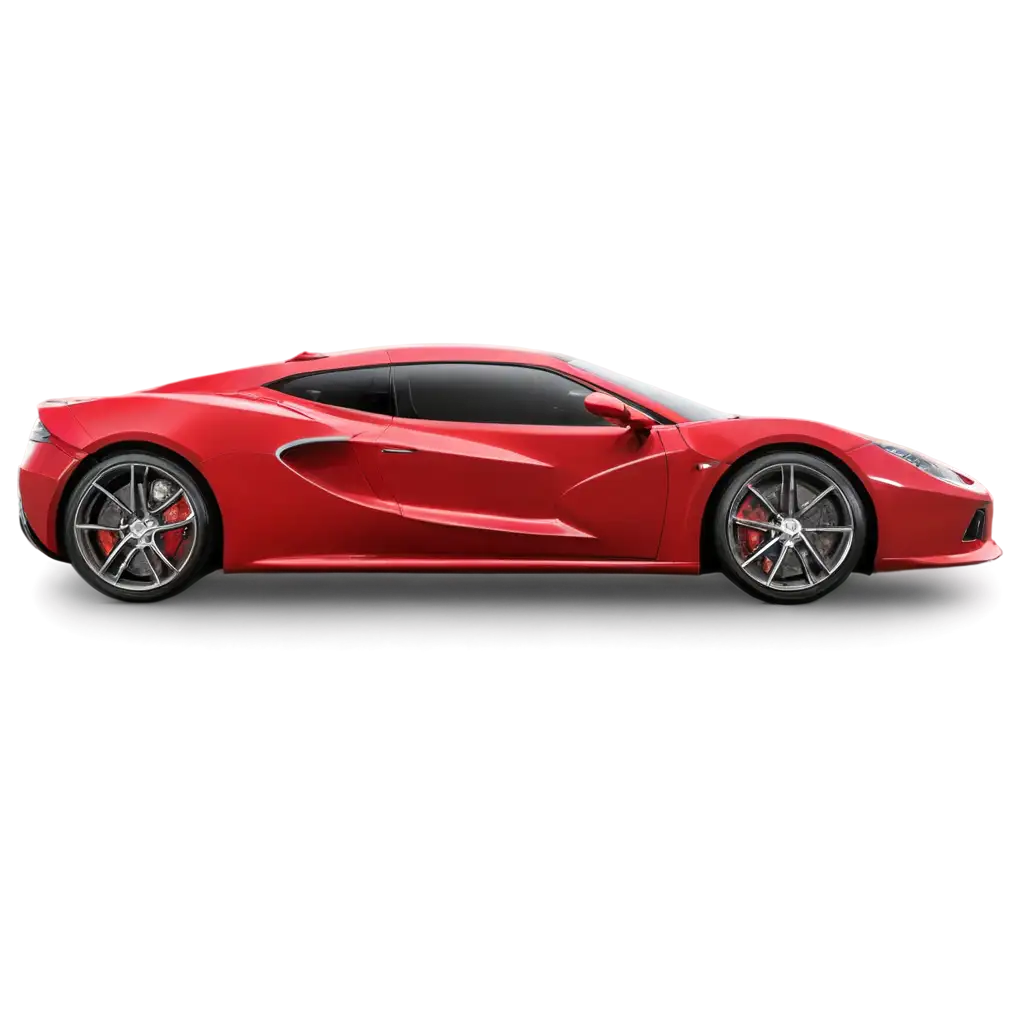 HighQuality-PNG-Image-of-a-Red-Sports-Car-Side-View