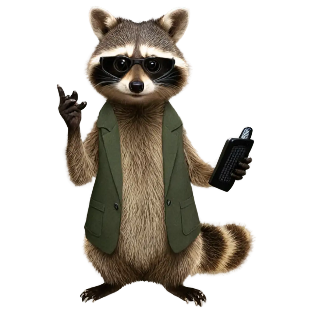 Raccoon-Radio-Host-PNG-Image-Quirky-and-Memorable-Character-Design