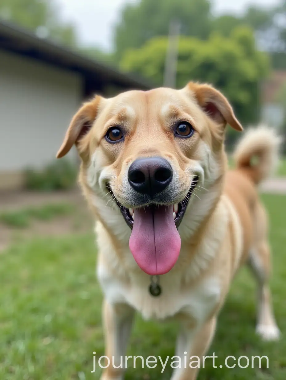 Playful-Dog-in-a-Lively-Outdoor-Setting