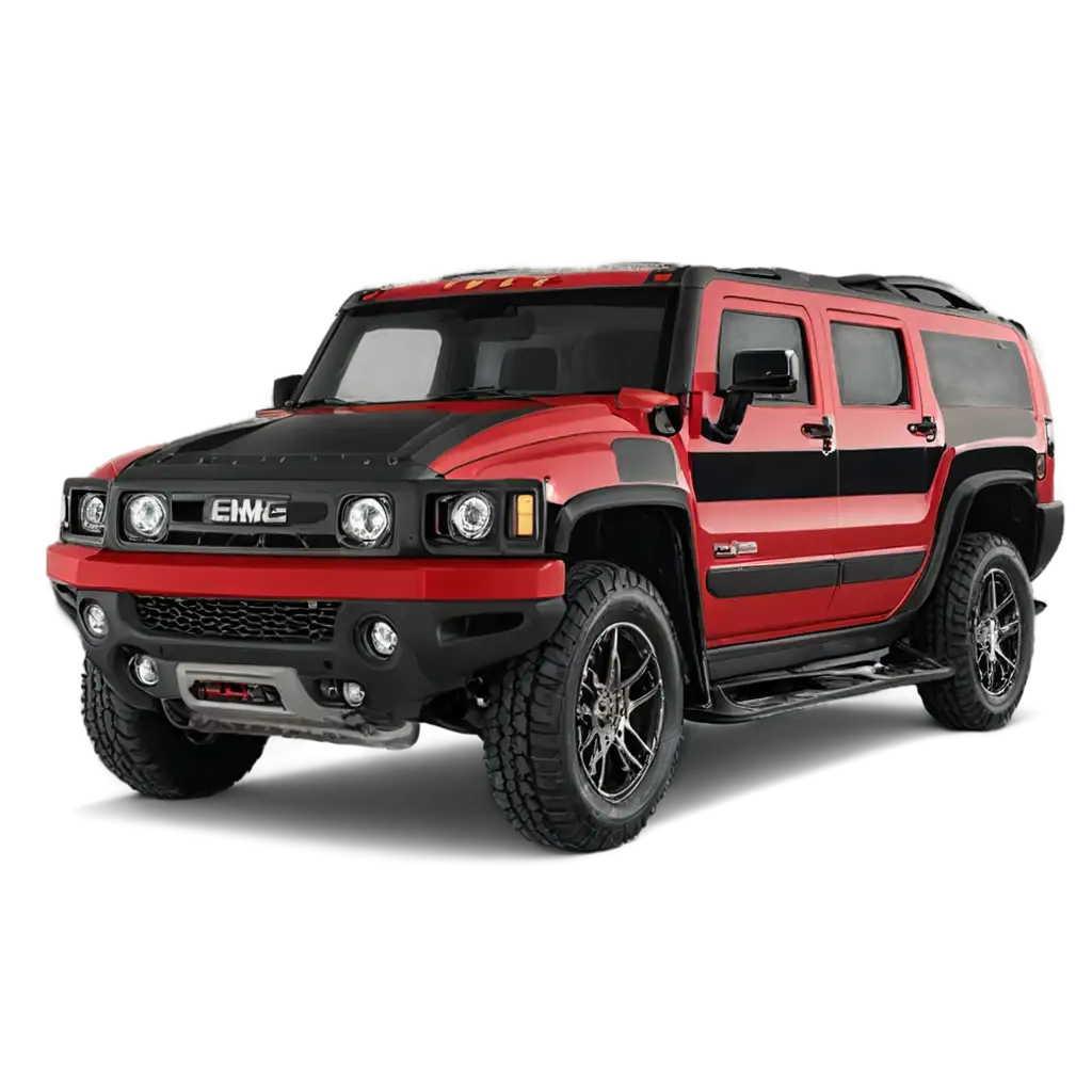 Stunning-Red-GMC-Hummer-PNG-Perfect-for-HighQuality-Digital-Designs