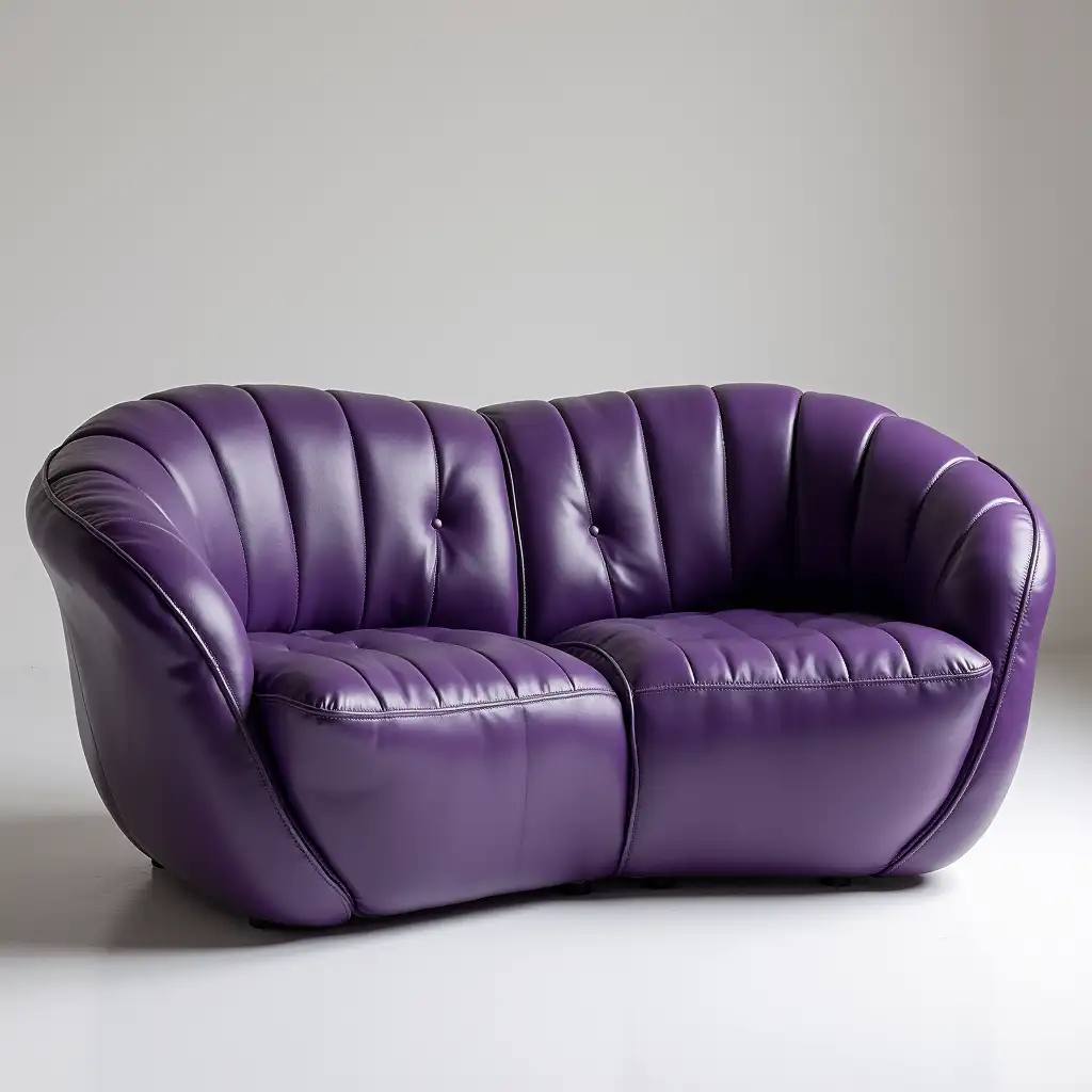 Organic-Peacock-Feathers-TwoSeat-Leather-Sofa-in-Violet