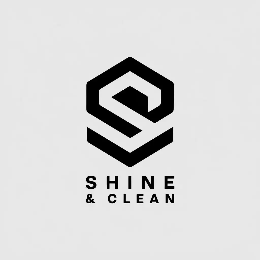 LOGO Design for Shine Clean SC Monogram with Complex Lines for Immobilier Industry