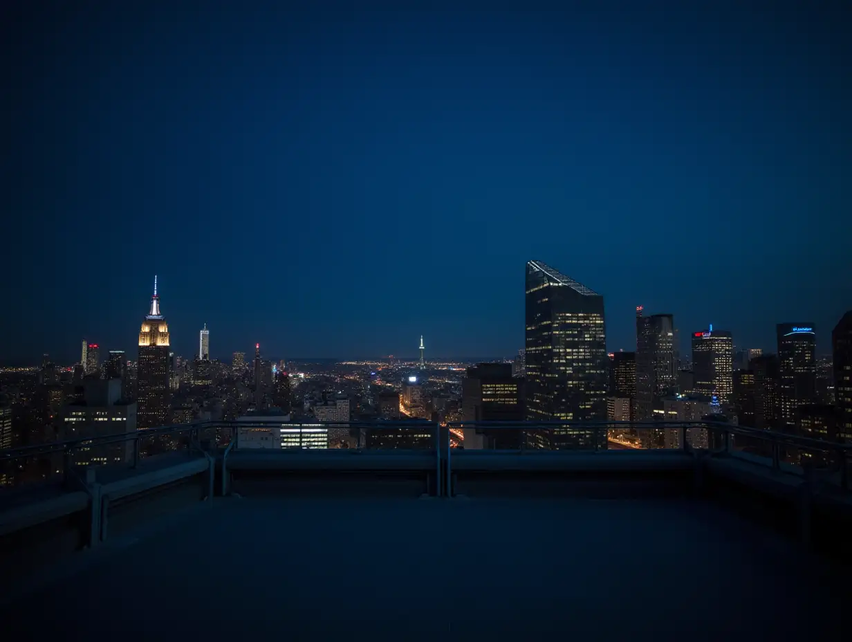 rooftop at night spacious