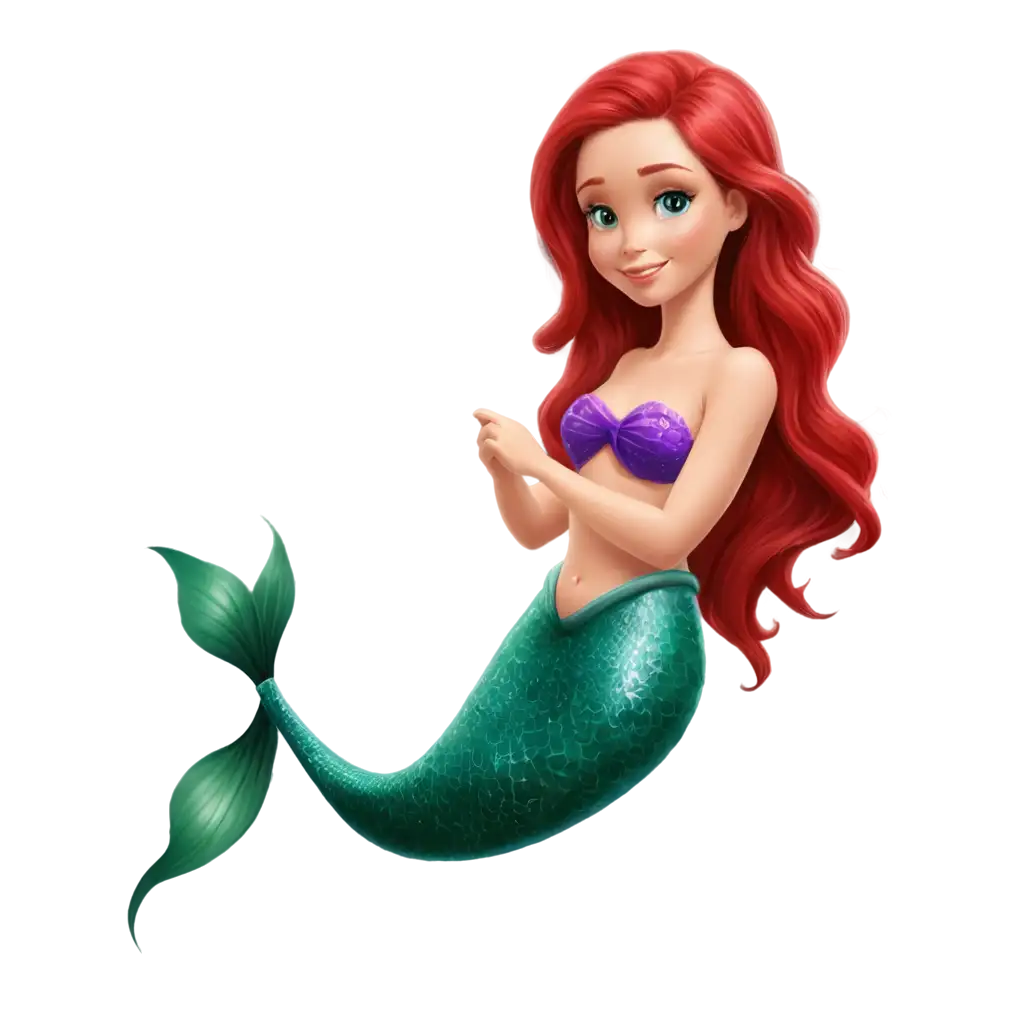 Stunning-RedHaired-Mermaid-PNG-Image-for-HighQuality-Visual-Content