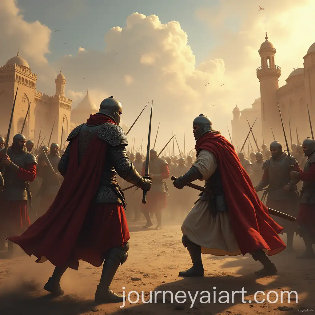 Fierce-Battle-Between-Muslims-and-Crusaders-in-Medieval-Warfare