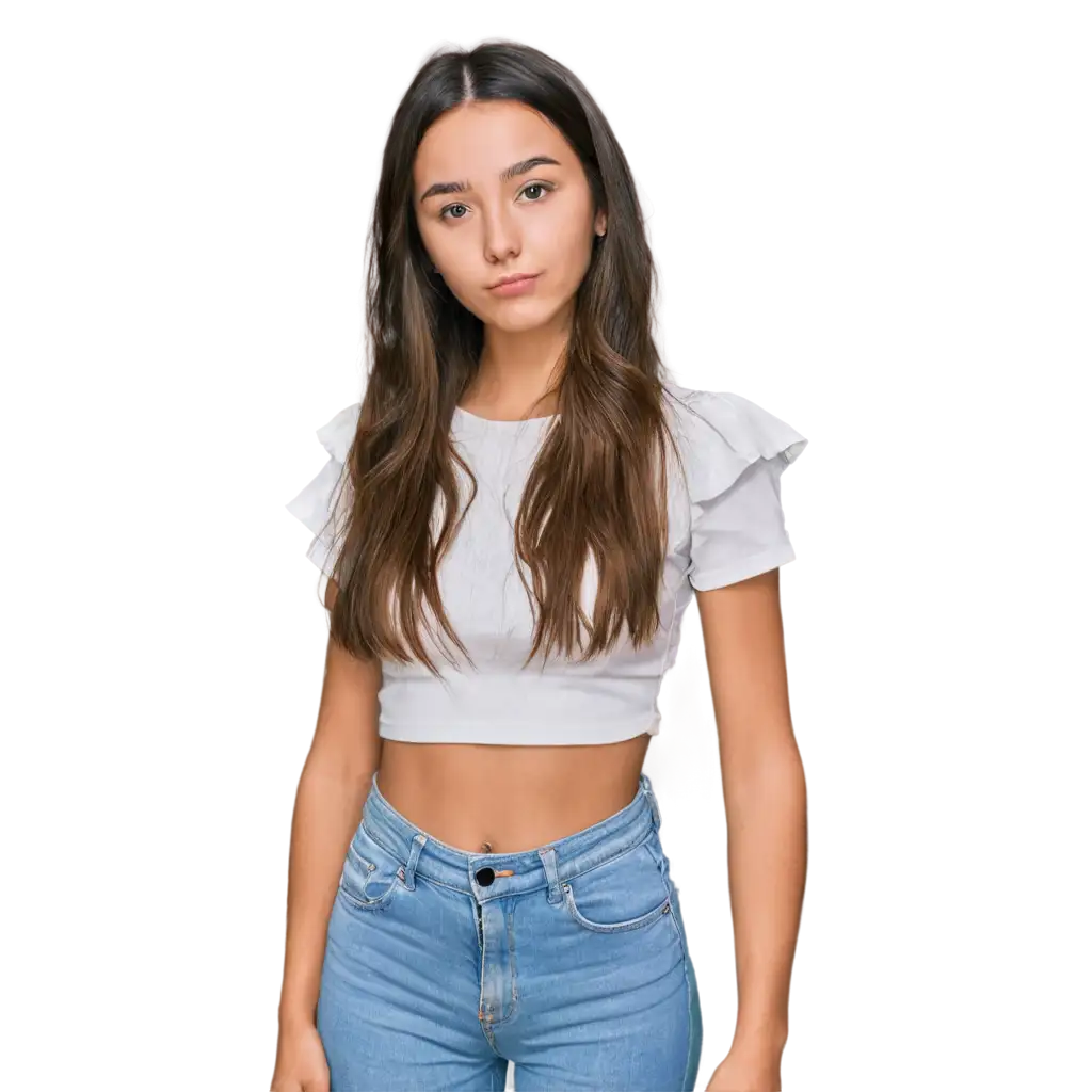 Hyperrealistic-PNG-Image-of-a-25YearOld-Girl-with-Innocent-Face-and-Cool-Outfit