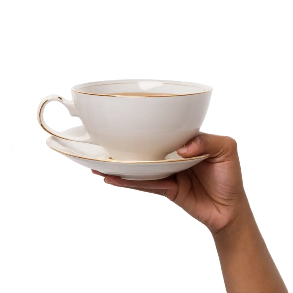 a tea cup holding in hand more attractive