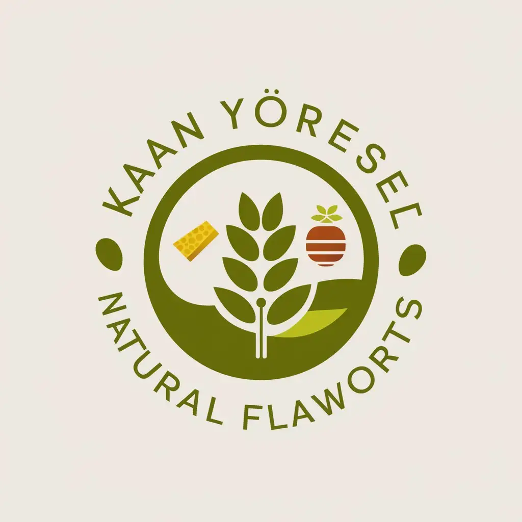 LOGO Design for Kaan Yresel Vibrant Round Logo Symbolizing Anatolian Organic Products