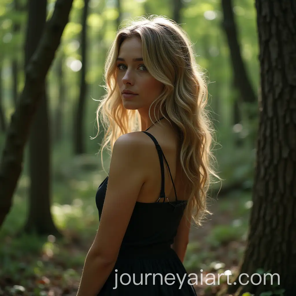 Solitary-Woman-in-Enchanted-Forest