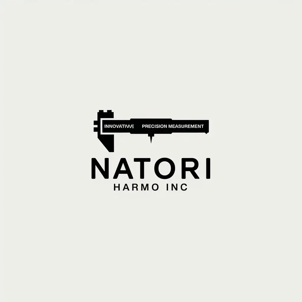 LOGO Design for Natori Harmo Inc Caliper Symbol with Precision Measurement and Engineering Theme