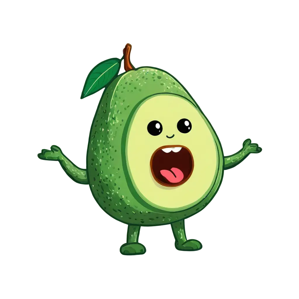 Avocado-Mascot-PNG-Image-for-Creative-Design-and-Branding