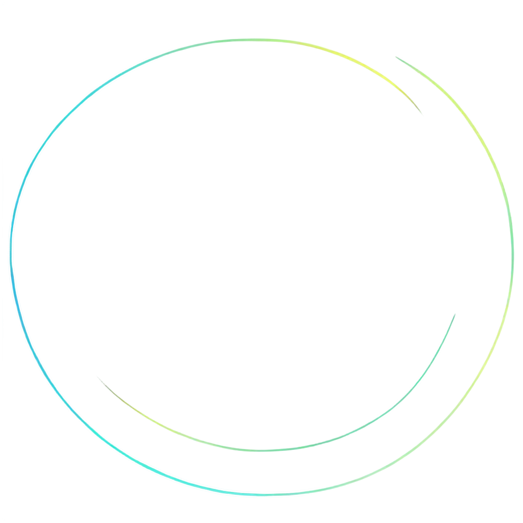 create a circular color full object  that represent 0