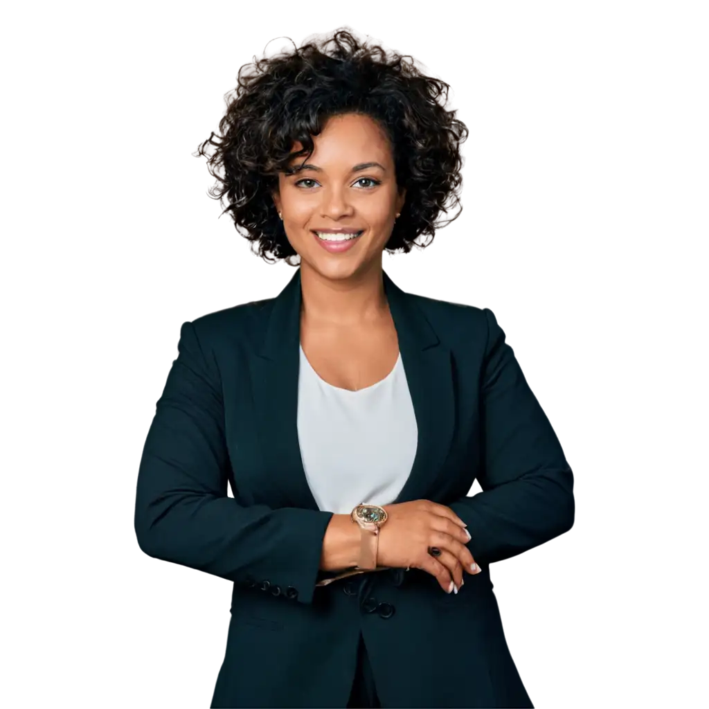 PNG-Image-of-a-Black-Female-Executive-Empowering-Visual-Representation