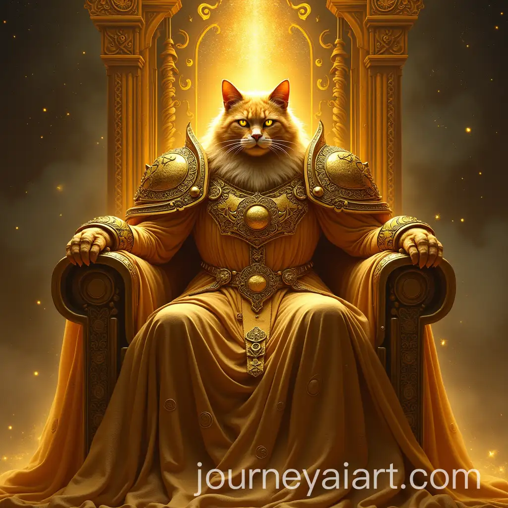 Majestic-Cat-God-Emperor-on-Golden-Throne-in-Cosmic-Realm
