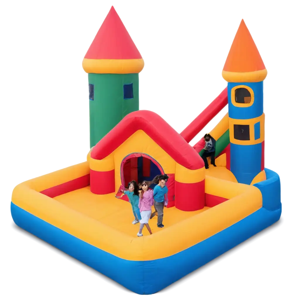 Dynamic-Bounce-House-PNG-Colorful-Fun-and-HighQuality-Image-Creation