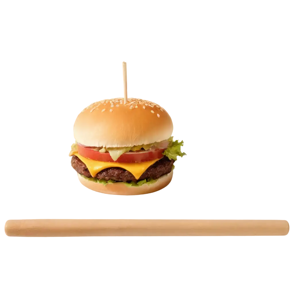 create an high quality burger png in high quality