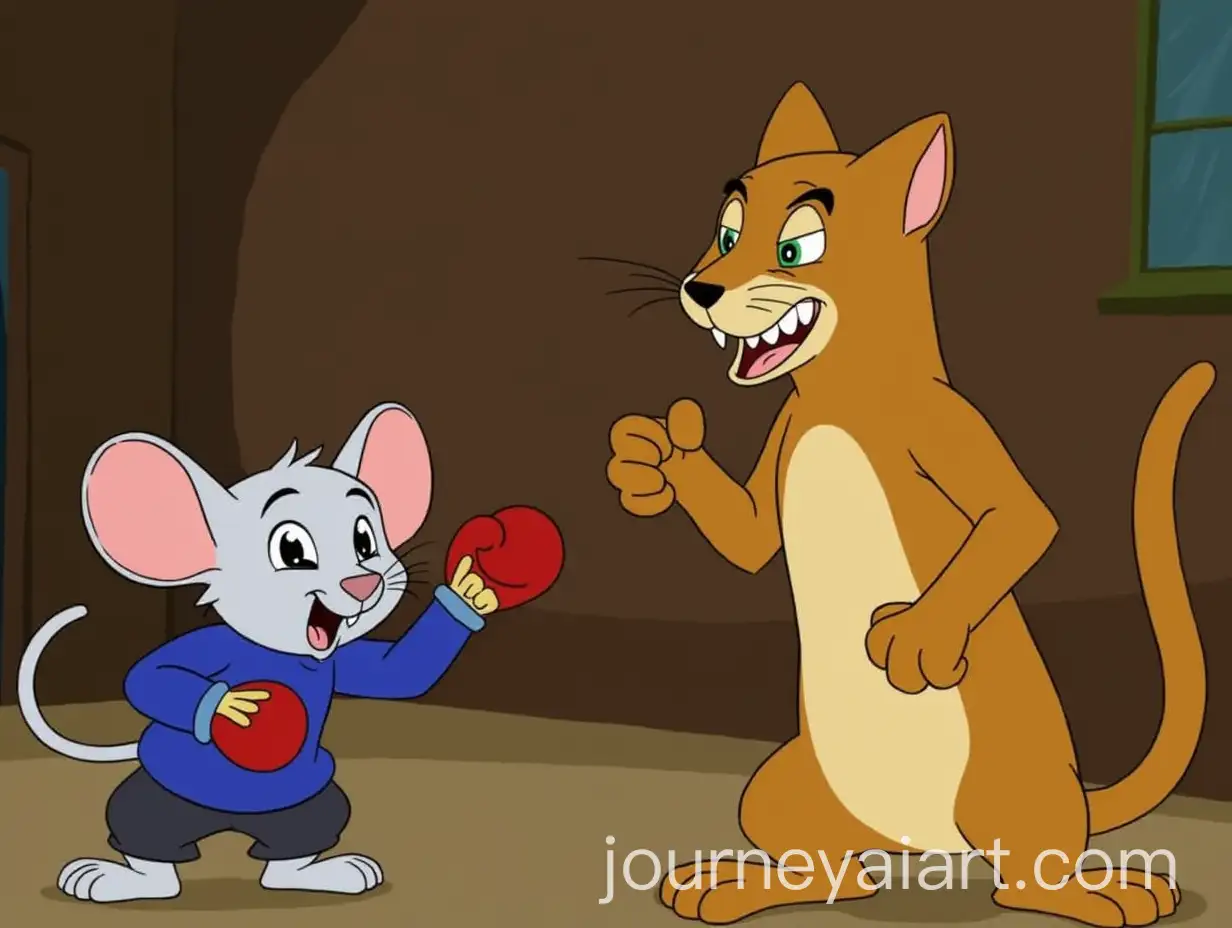 Epic-Boxing-Match-Between-Ricky-the-Mouse-and-Bruno-the-Cat