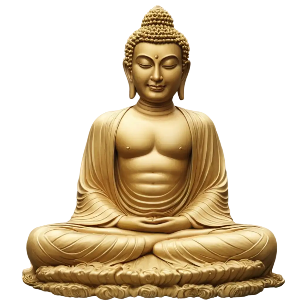 Buddha-PNG-Image-A-HighQuality-Digital-Representation-for-Spiritual-and-Artistic-Use