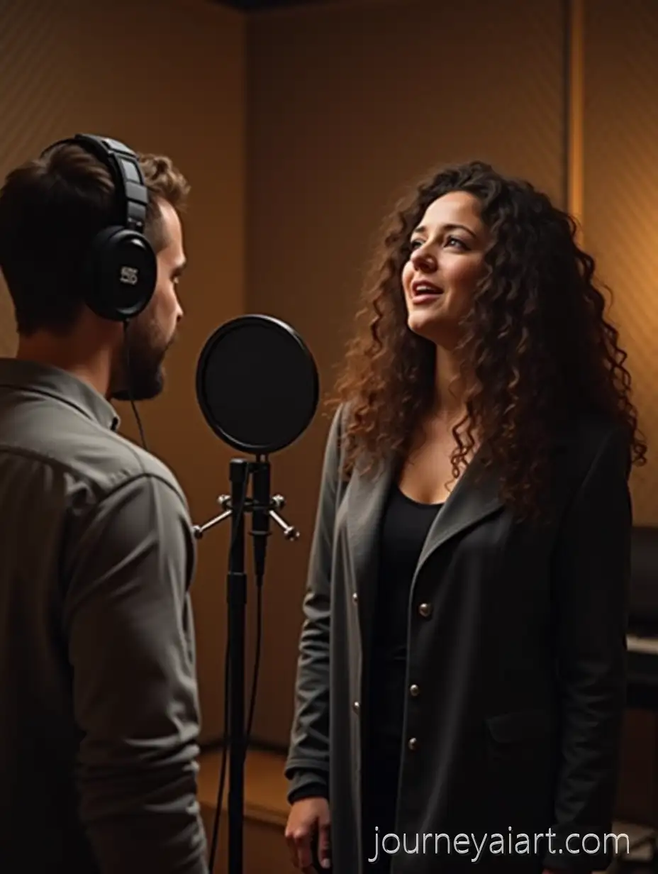 Sound-Engineer-inAI-Art-Prompt-Expansion-HighResolution-Recording-Studio-with-Female-Singer