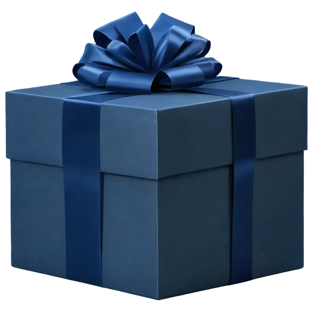 Dark-Blue-Gift-Box-with-Bow-PNG-HighQuality-Transparent-Image-for-Various-Uses