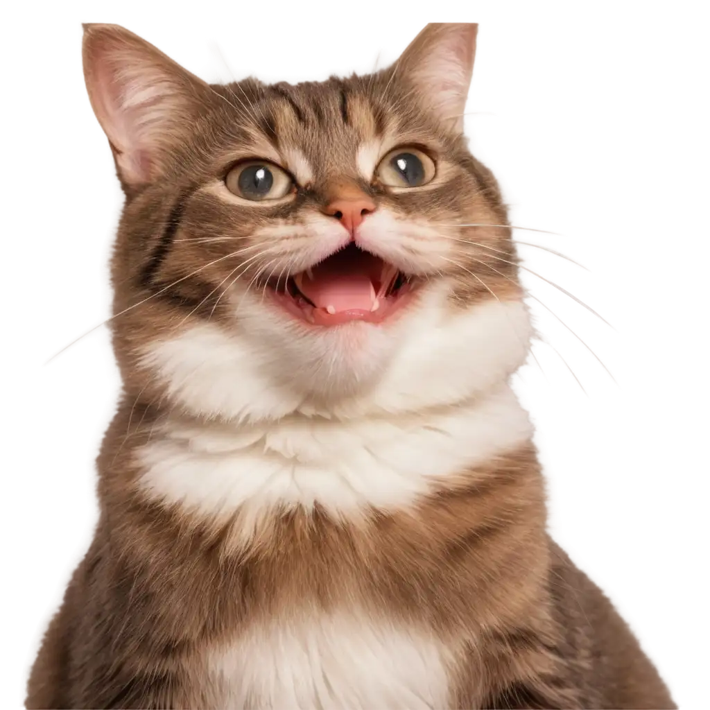 Beautiful-Laughing-Cat-PNG-Image-for-HighQuality-Design-Projects