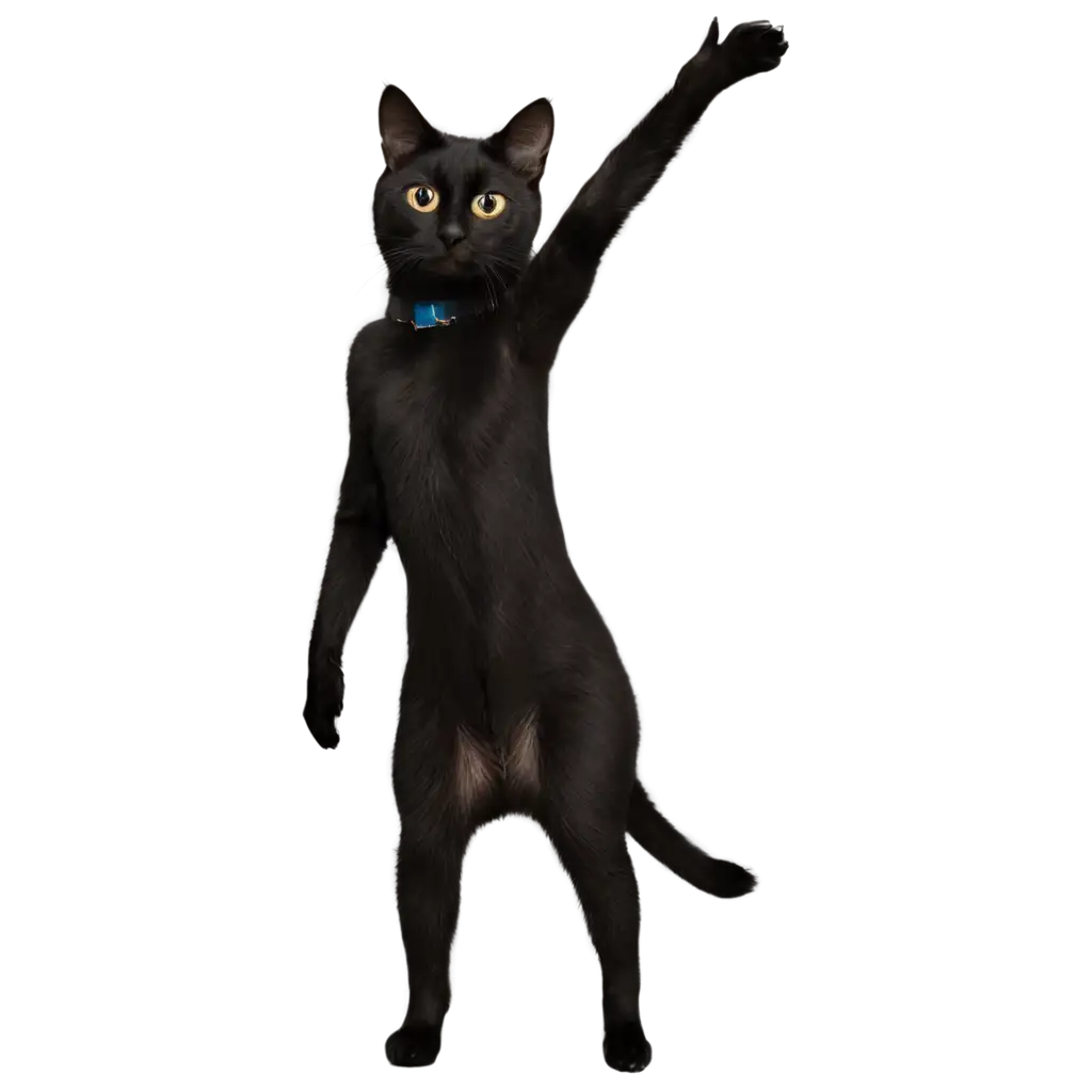 Black-Cat-Standing-on-Two-Legs-PNG-HighQuality-Transparent-Image-for-Creative-Projects