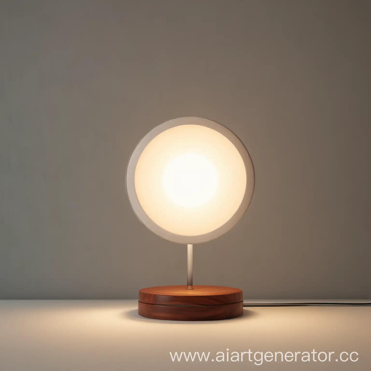 Realistic-Flat-Lamp-on-Round-Base