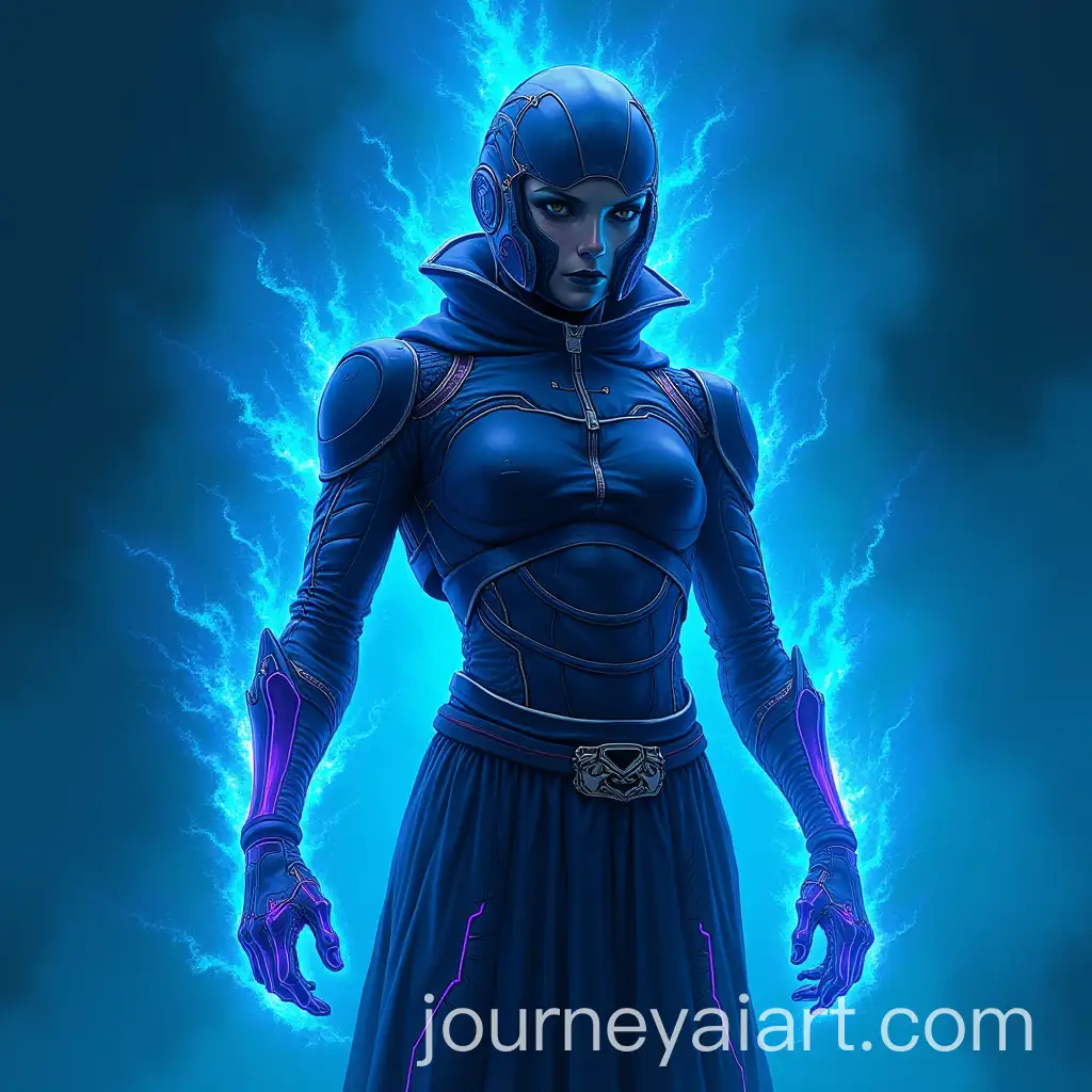 Futuristic-Cyberpunk-Figure-Surrounded-by-Intense-Blue-Energy