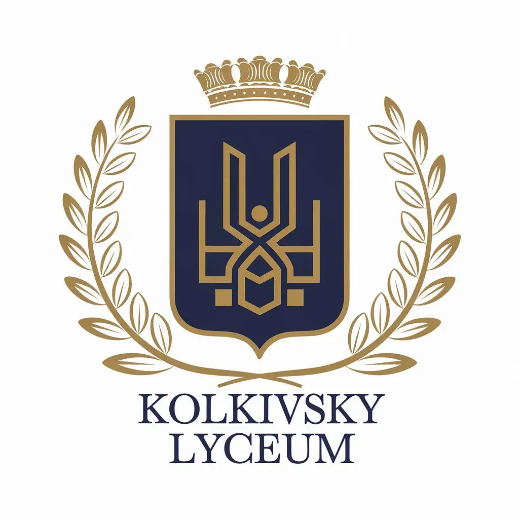 LOGO Design for Kolkivsky Lyceum Vector Logo for Education with Talented Children Theme