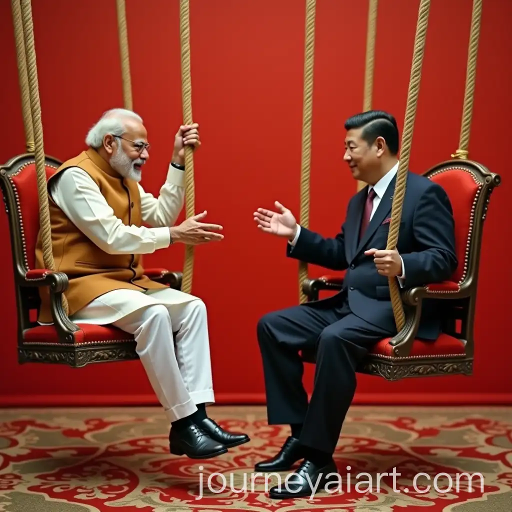 Indian-Prime-Minister-Narendra-Modi-Swinging-Chinese-President-Xi-Jinping-on-a-Chair