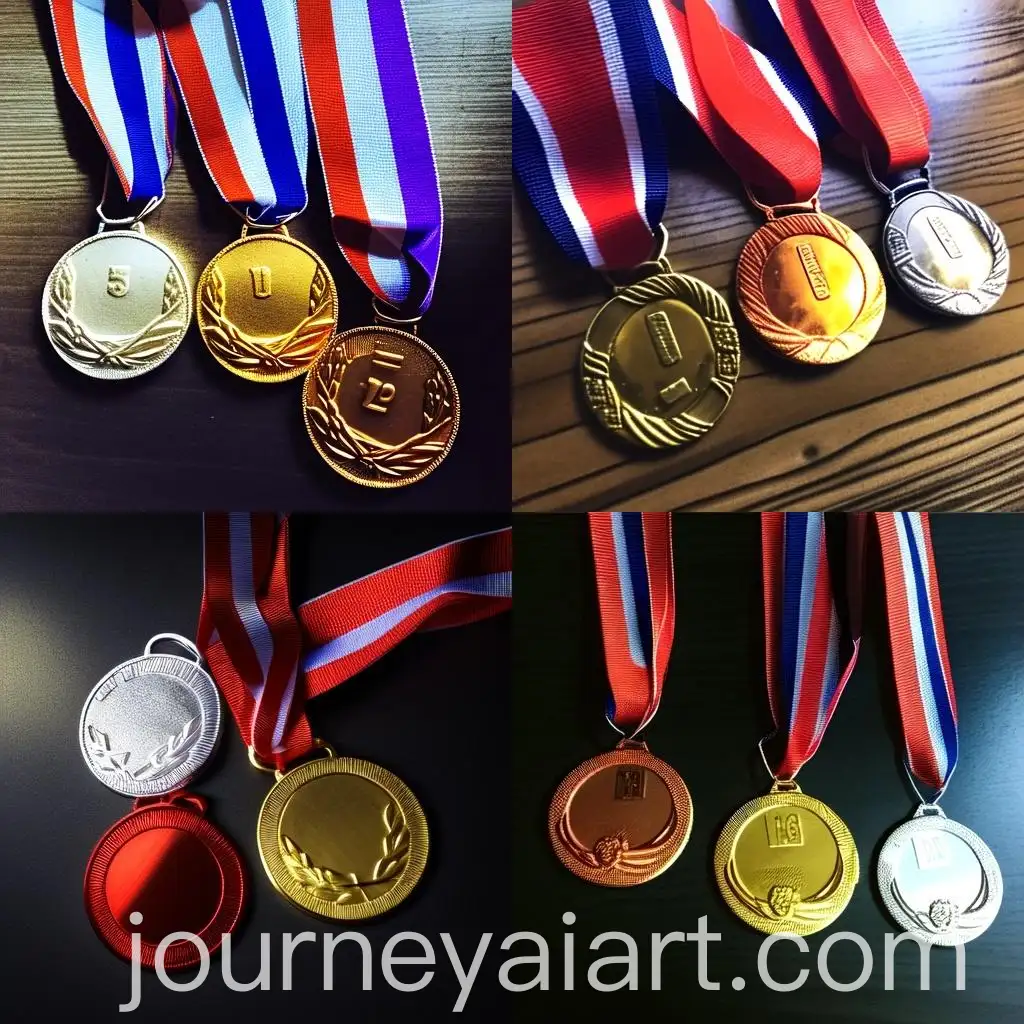 Three-Medals-with-Gold-Silver-and-Bronze-Numeral-Awards