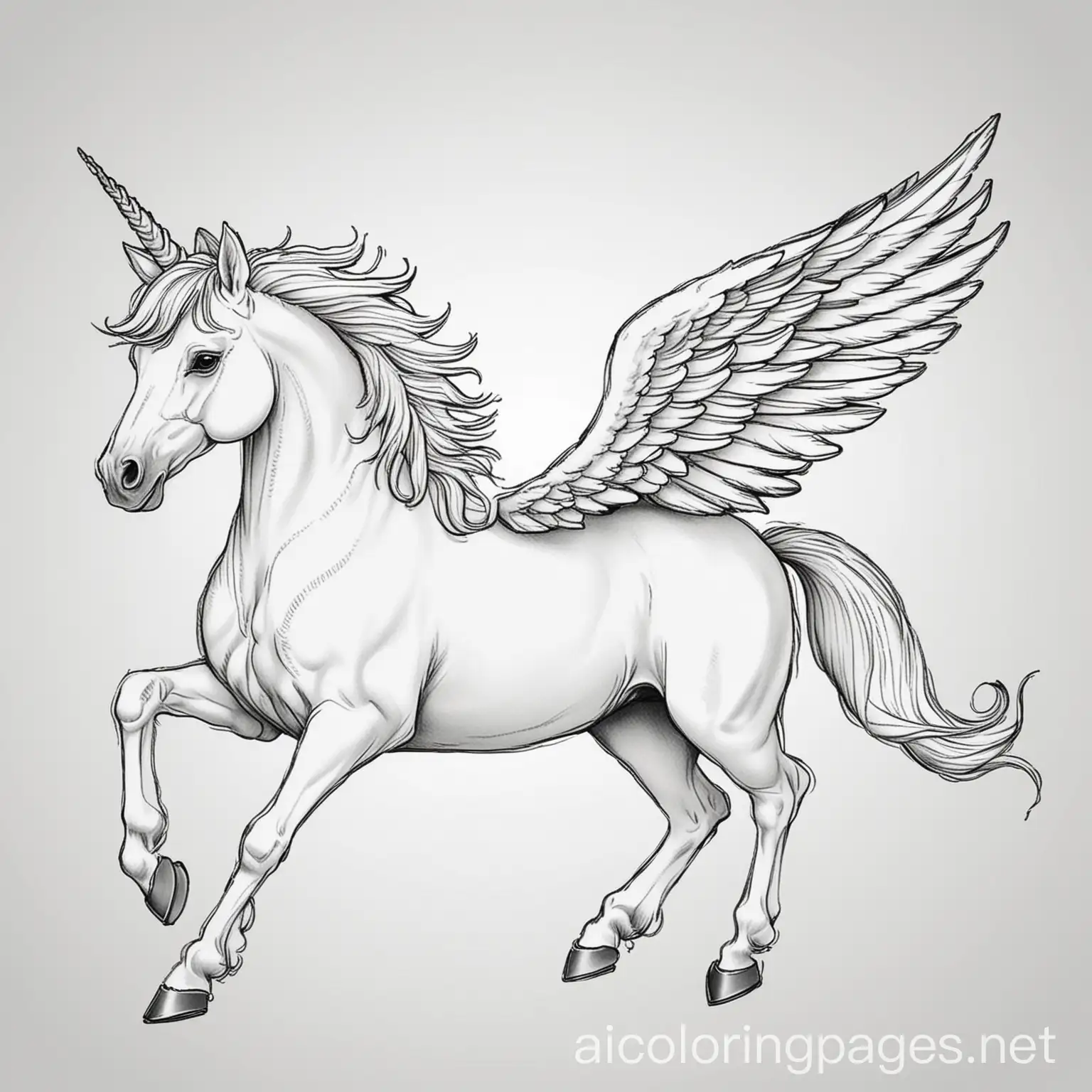 Pegasus-Unicorn-Coloring-Page-for-Kids-Simple-Line-Art-with-Ample-White-Space