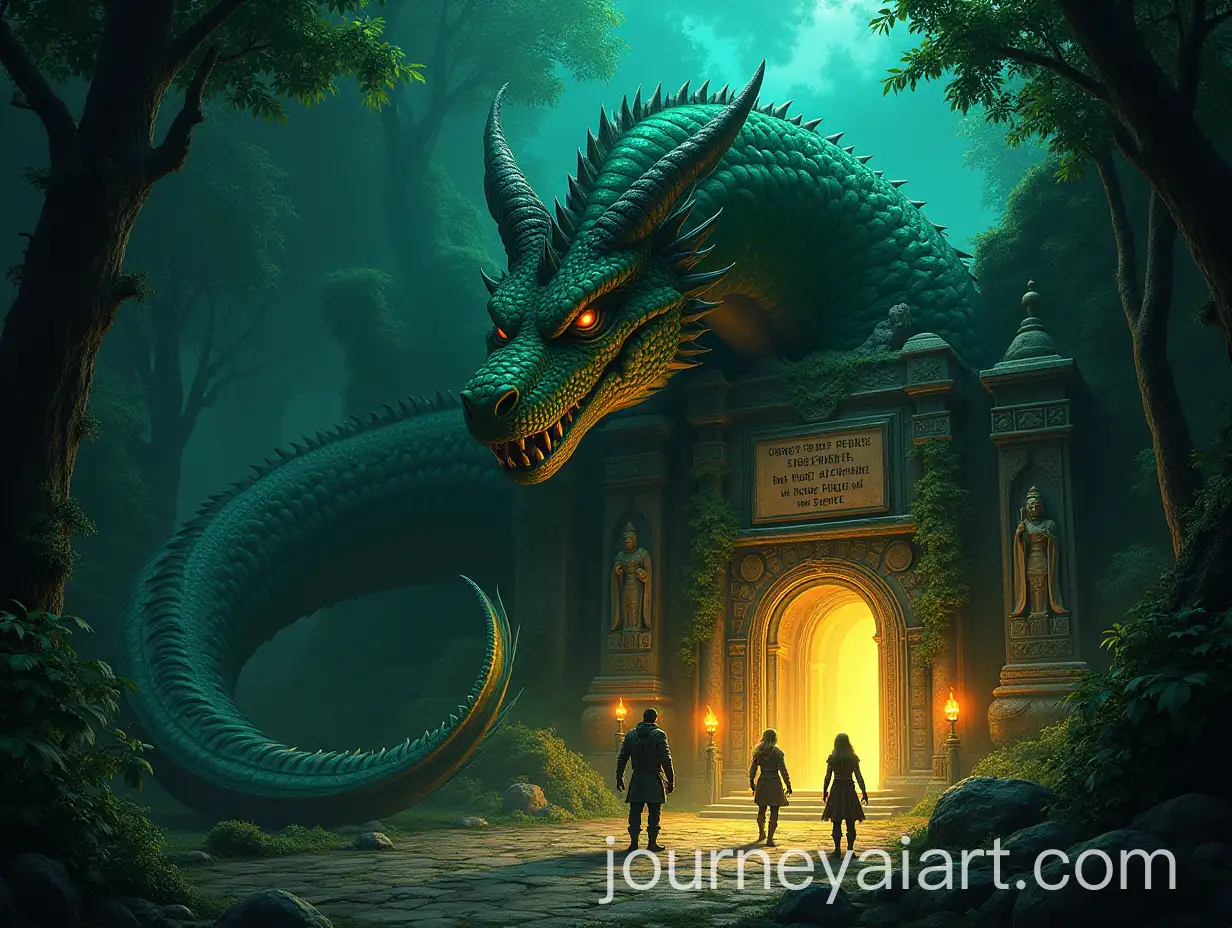 Ancient-Ruins-Guardian-Dragon-in-Lush-Jungle